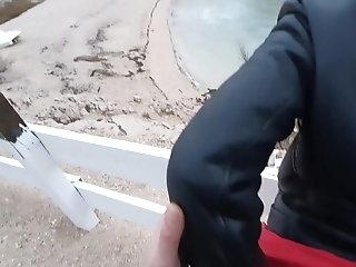 Pissing Cunt Got Dick From Behind In Public